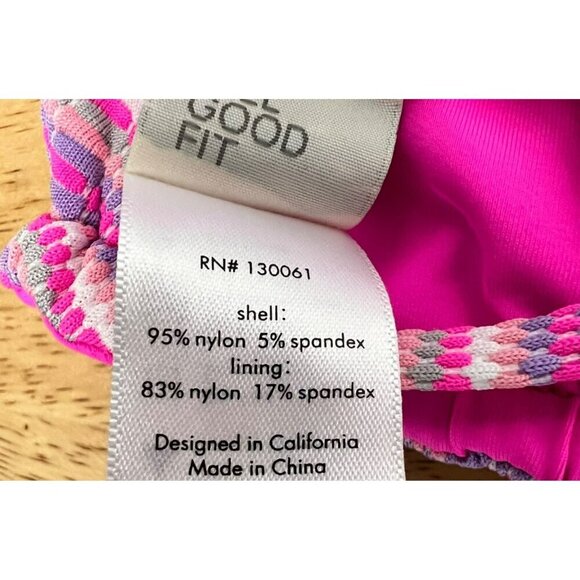 L*Space Women’s Brittany Bikini Top Multicolor Striped Size Large New - Picture 9 of 11